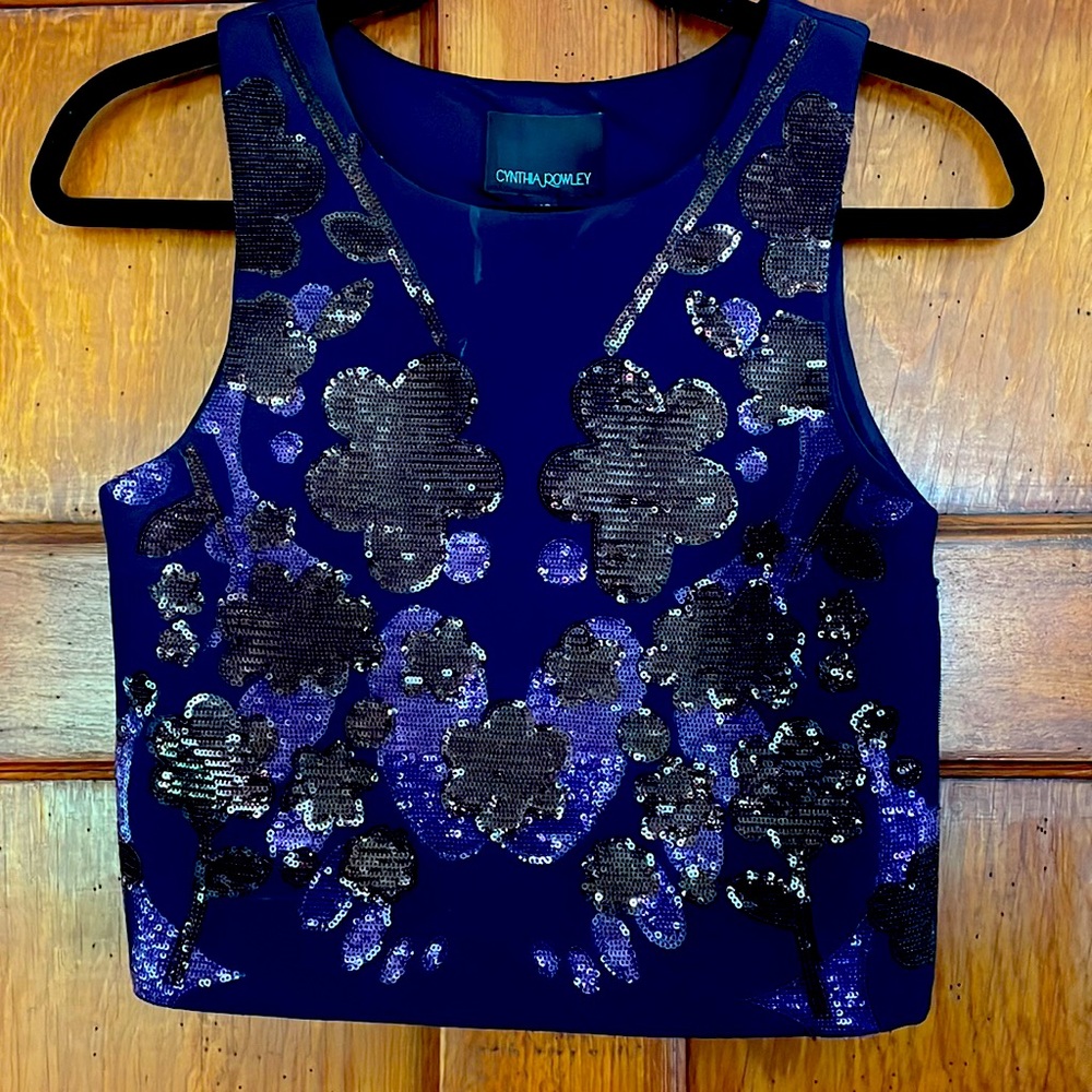 Cynthia Rowley sparkly top in XS